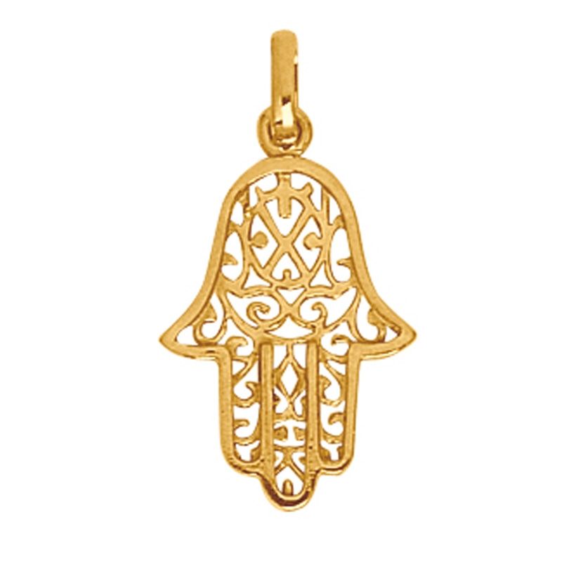 Pendentif Main de Fatma (or jaune 750°) Berceau magique bijoux