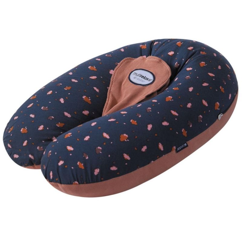 Coussin de grossesse Multirelax jersey fleur-cassonade Candide