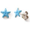Boucles d'oreilles Etoile Bleue (argent 925) Baby bijoux Produit 1