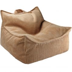 Fauteuil pouf Toffee velours côtelé - Wigiwama