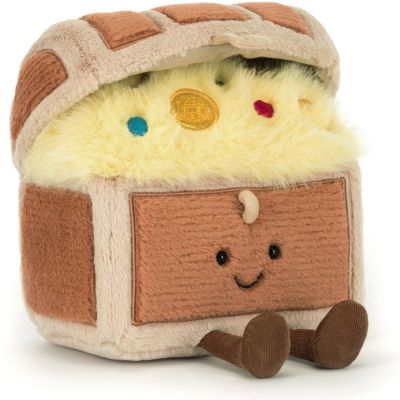 Peluche Amuseable Coffre au Trésor (19 cm)