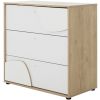 Trio Lit 70x140 cm et Commode 3 tiroirs + Armoire 2 portes Châtaignier naturel Basile Galipette Produit 5