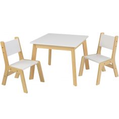 Ensemble table moderne et 2 chaises