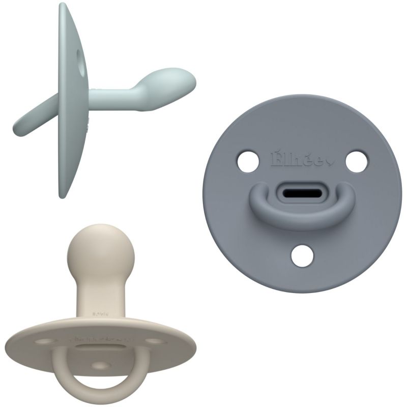 Pack de 3 sucettes Choochoo Buddy Sand-Blue Grey-Ivy Green (0-6 mois) Elhée Produit 2