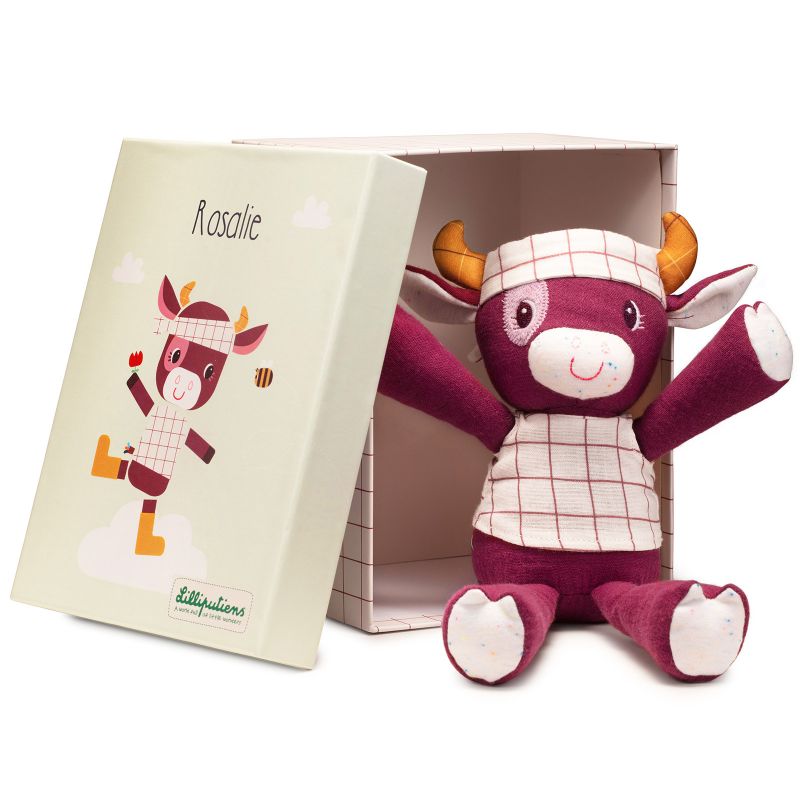 Peluche câline Rosalie la vache (29 cm) Lilliputiens