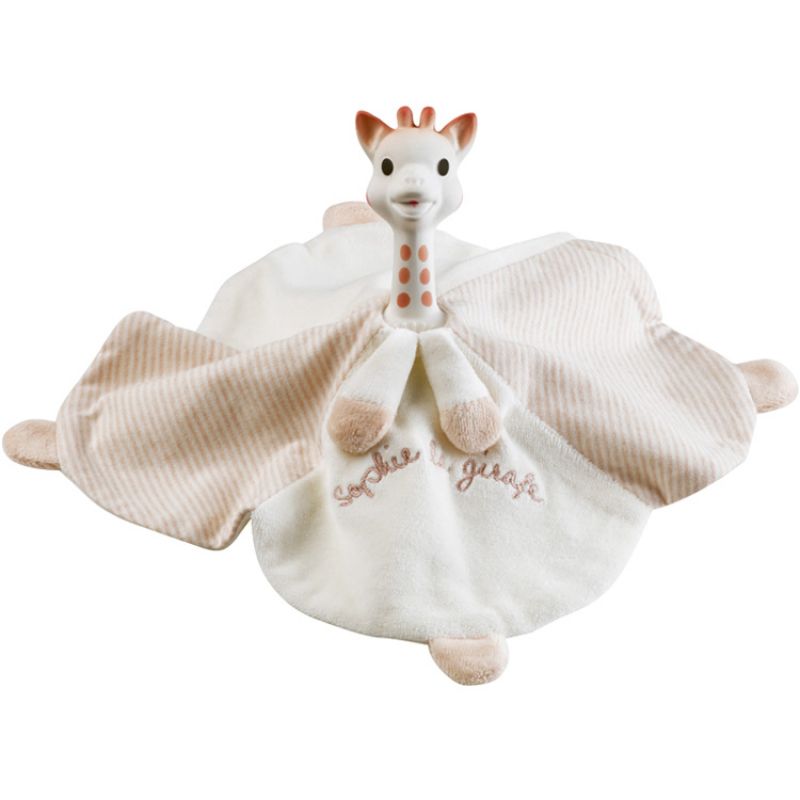 Doudou + anneau de dentition Caoutchou'doux Sophie la girafe So'pure Sophie la girafe
