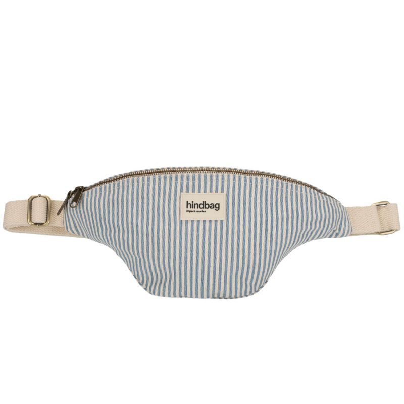 Sac banane Olivia Rayures Fines Bleu Hindbag Produit 1