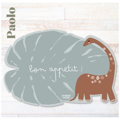 Set de table Feuille Brontosaure Paolo personnalisable