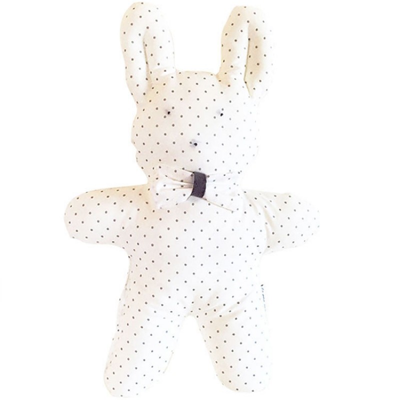 Doudou lapin pois argentés Le petit rien
