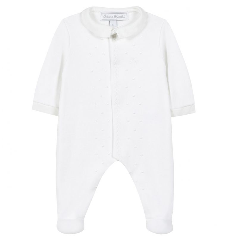 Pyjama léger blanc Linge d'antan (3 mois) Tartine et Chocolat