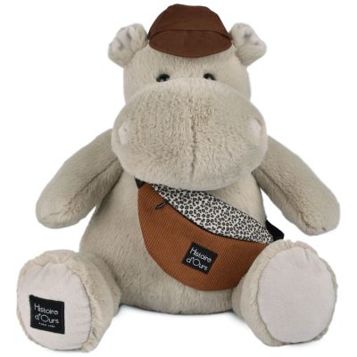 Peluche Hippopotame HELLO BROOK beige (38 cm) Histoire d'Ours