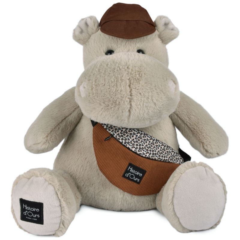 Peluche Hippopotame HELLO BROOK beige (38 cm) Histoire d'Ours Produit 1