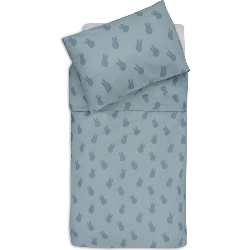 Housse de couette + taie d'oreiller Miffy Sea Green (100 x 140 cm) Jollein Produit 1 grande taille