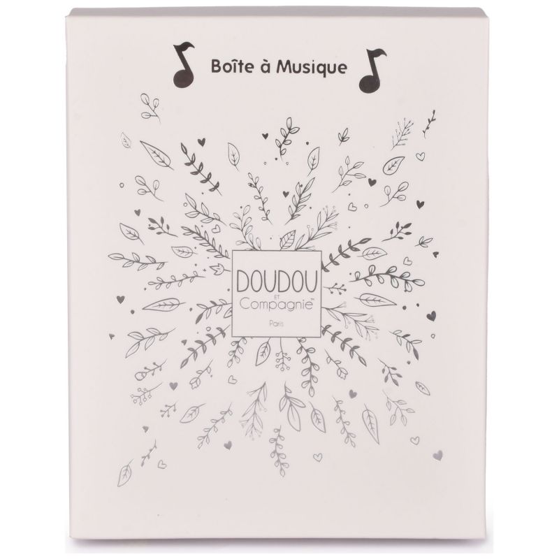 Veilleuse musicale projection d'étoiles ours blanc Doudou et Compagnie Packaging 9