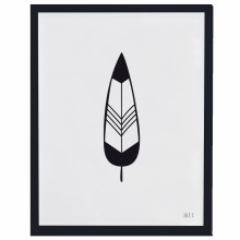 Affiche encadrée Plume Indian spirit by Elle C. (30 x 40 cm)  par Lilipinso