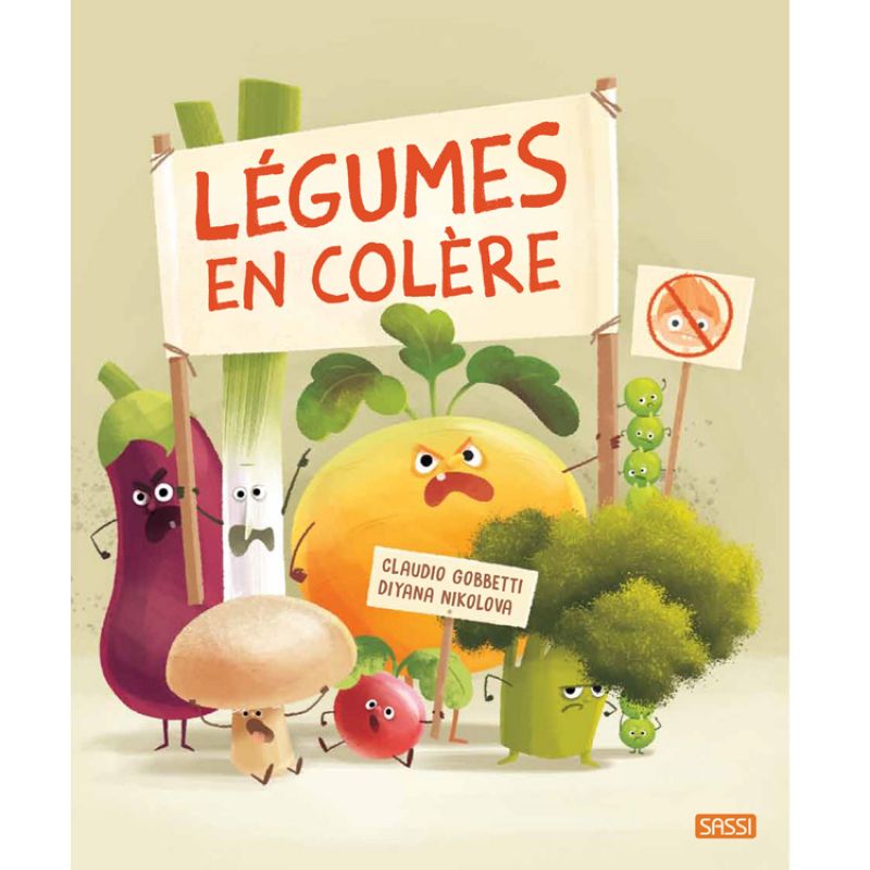 Livre Légumes en colère Sassi Junior