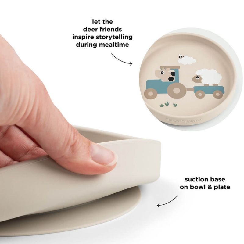 Coffret repas ventouse Tiny farm Sable Done by Deer Produit 5