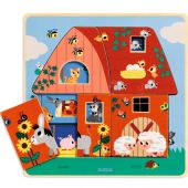 Puzzle en bois 3 niveaux Chez Moo