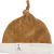 Variation Marron, blanc du produit Bonnet de naissance en velours camel Sophie la girafe (1-3 mois) de la marque Trois Kilos Sept