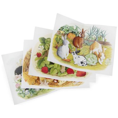 4 mini puzzles des animaux (4x12 pièces) Le Jardinier Le Jardin du Moulin