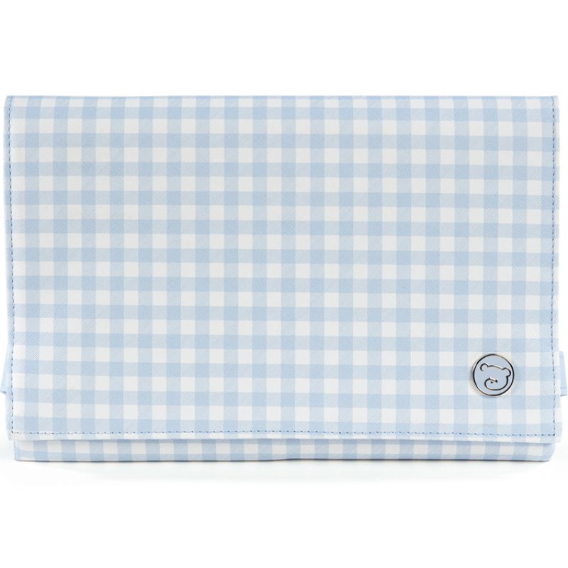 Tapis à langer Together Vichy bleu et blanc Pasito a pasito