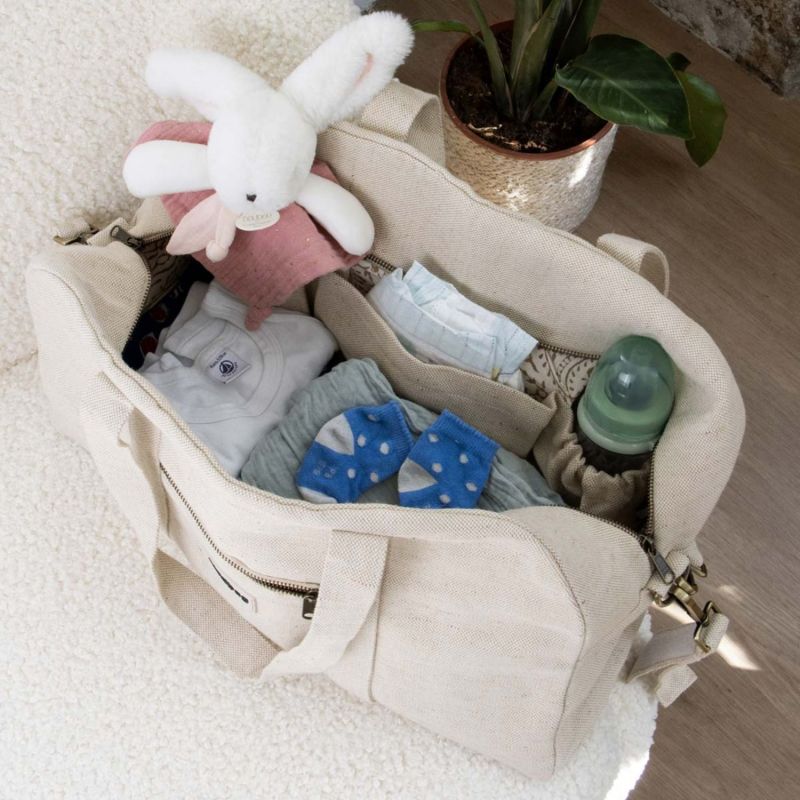 Sac à langer Basile Jute Hindbag Ambiance 2