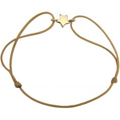 Bracelet cordon Mon petit place de l'Etoile jaune (personnalisable) - Padam Padam