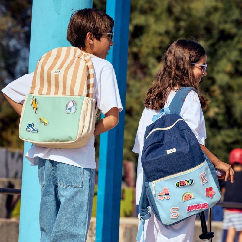 Sac à dos Kids enfant Camel rayé BEBEL Ambiance 5