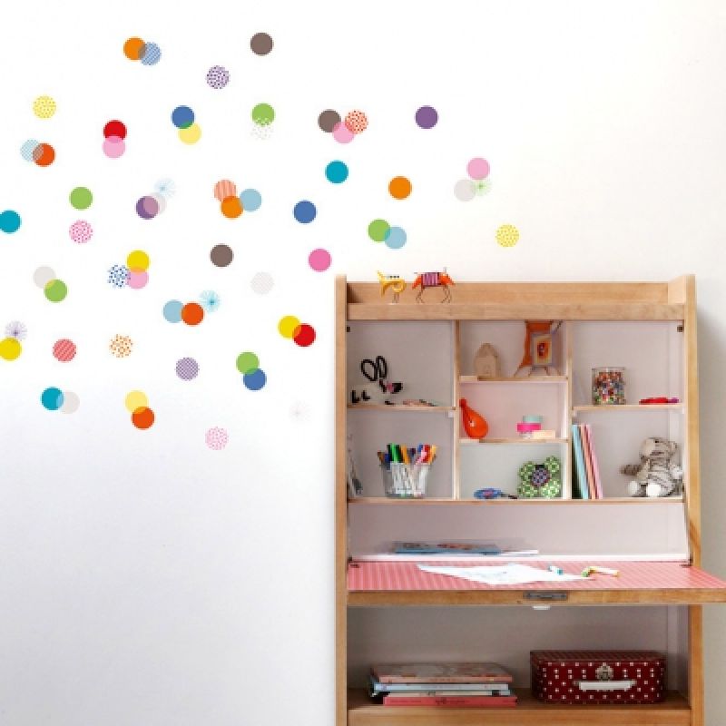 Stickers muraux 72 confettis Série-Golo
