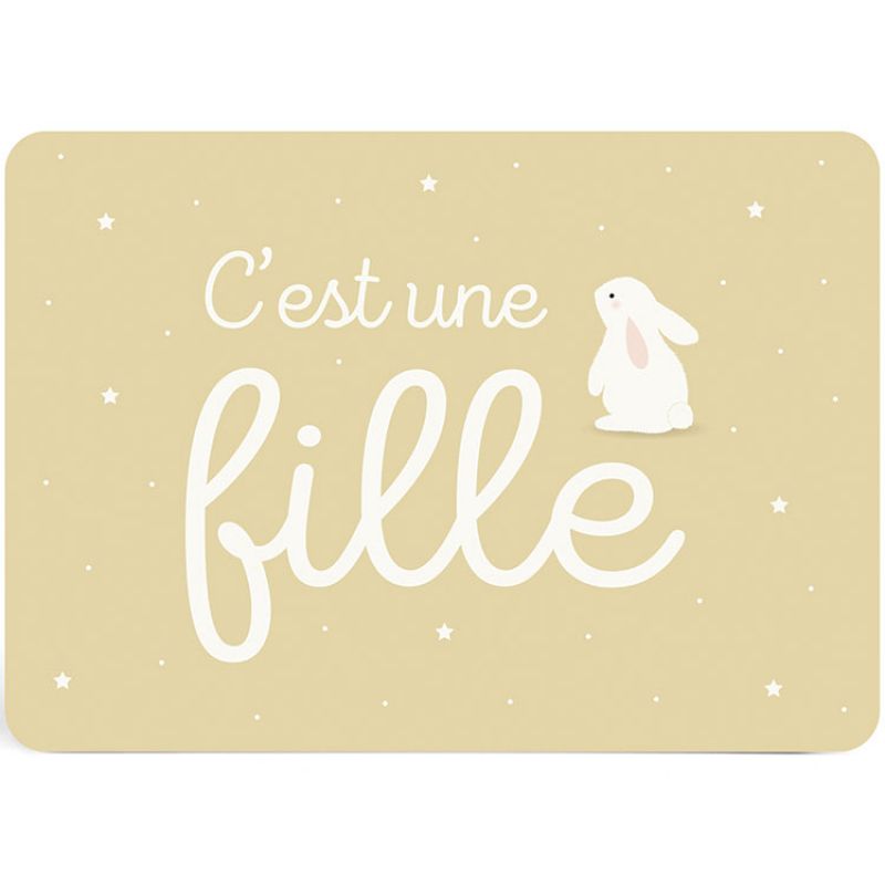Carte annonce C'est une fille Zü