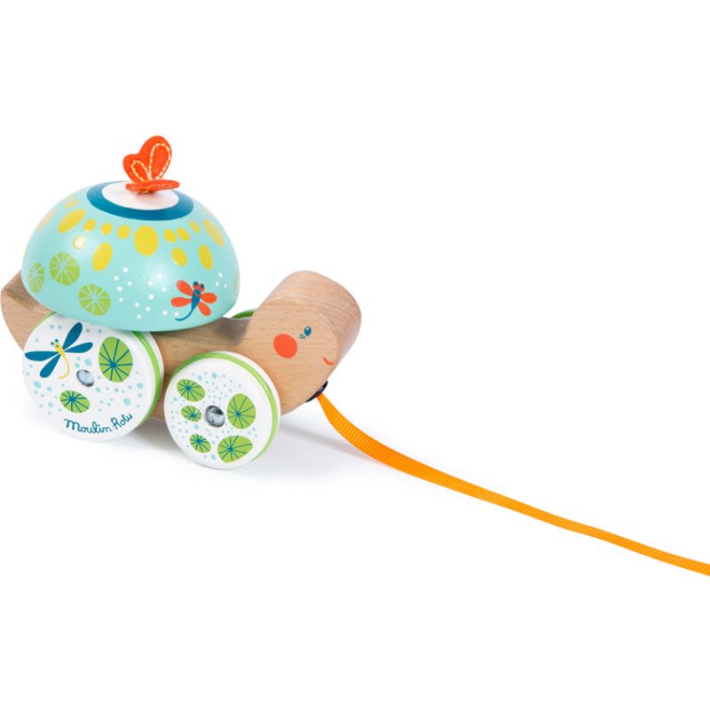 Jouet à tirer tortue Dans la Jungle Moulin Roty