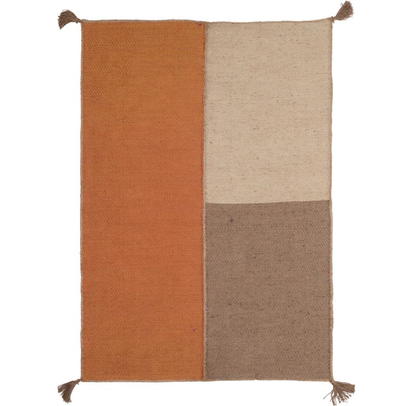 Tapis rectangulaire en jute Dune paprika (140 x 200 cm) AFKliving