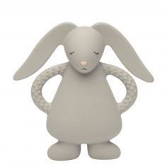 Lapin de dentition en caoutchouc naturel gris - Moonie