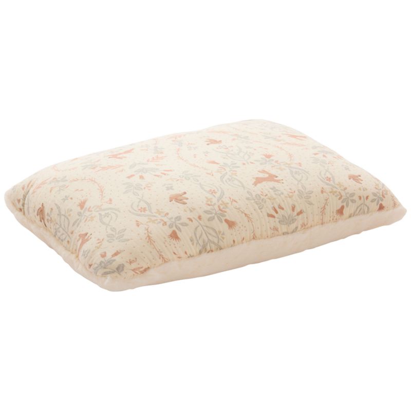 Coussin déco fausse fourrure angora ivoire et jardin enchanté (30x40 cm) BB & Co Produit 1