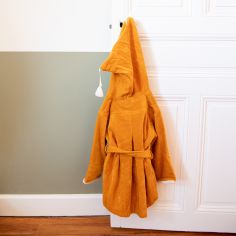 Peignoir lion safran personnalisable (2-4 ans)