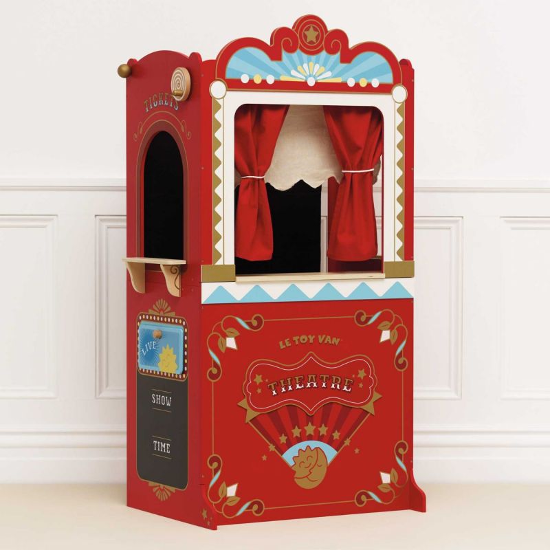 Théâtre de marionnettes rétro en bois FSC Le Toy Van Ambiance 4