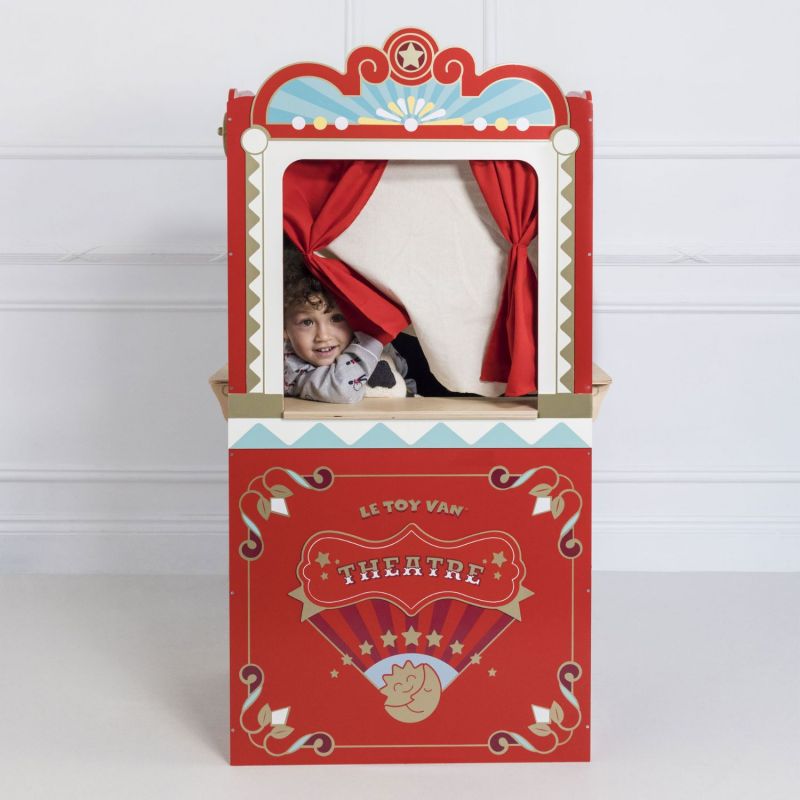 Théâtre de marionnettes rétro en bois FSC Le Toy Van Ambiance 6