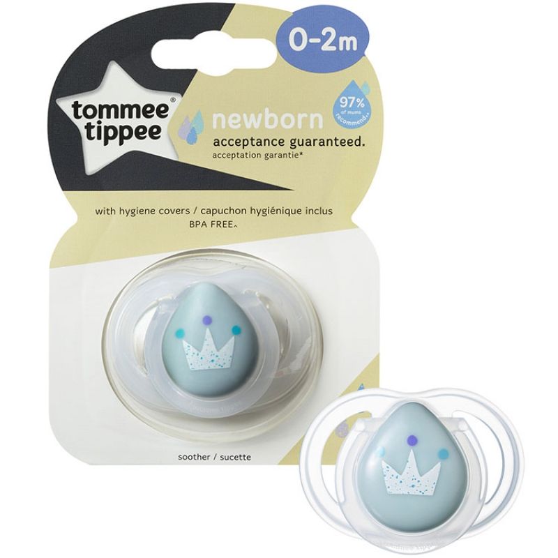 Sucette anatomique nouveau-né Closer to nature bleue (0-2 mois) Tommee Tippee
