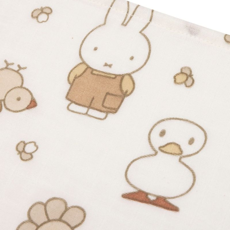Lot de 3 langes en gaze de coton Miffy Family Farm (70 x 70 cm) Jollein Produit 4