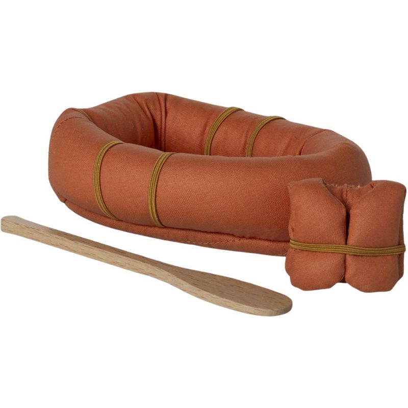 Bateau pneumatique avec gilet de sauvetage et pagaie Souris Maileg Produit 1
