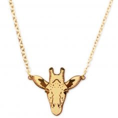 Collier Girafe (Plaqué or 18 carats) - Mava