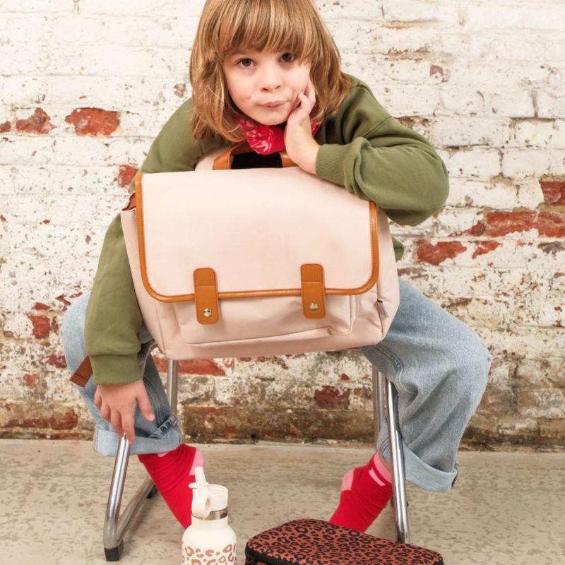 Cartable A4 primaire Beige (38 cm) Atelier Wagram Ambiance 5