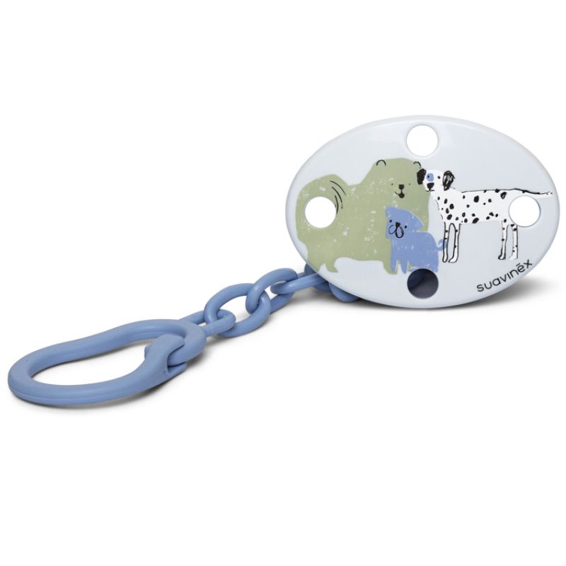 Attache sucette chien bleu Suavinex