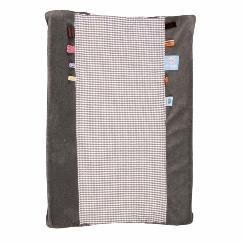 Housse de matelas à langer Happy Dressing Hippo Grey en coton bio (45 x 70 cm) Snoozebaby
