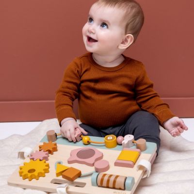 Panneau d’activités en bois Mrs. Cat