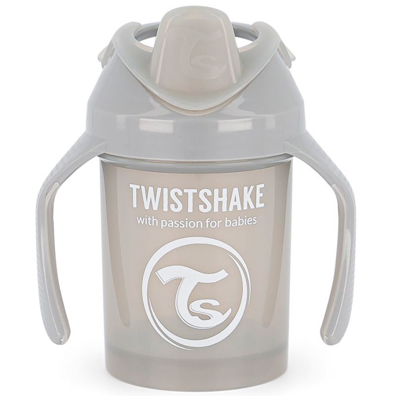 Tasse d'apprentissage gris pastel (230 ml) Twistshake