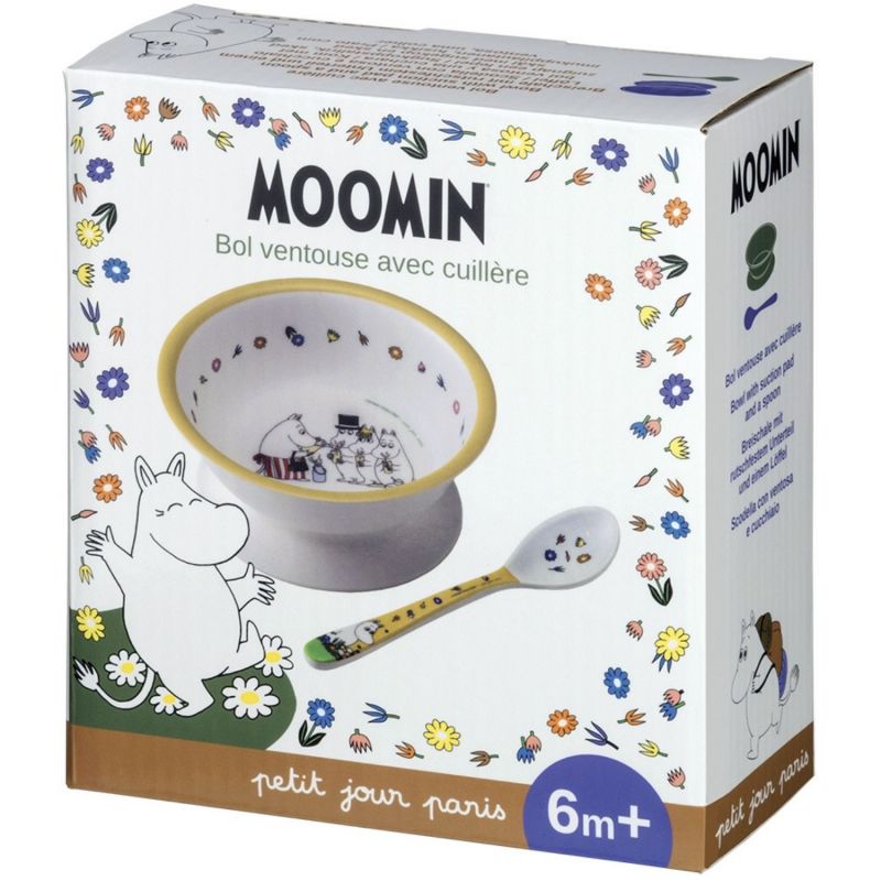 Bol ventouse avec cuillère Moomin Petit Jour Paris Packaging 3