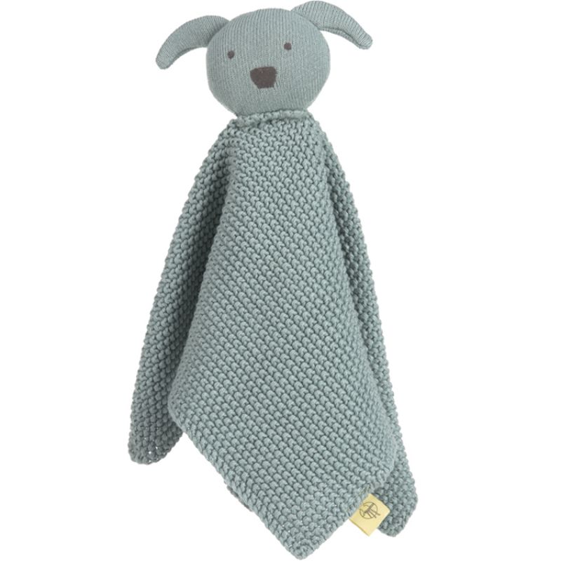 Doudou plat tricoté en coton bio Little Chums chien Lässig