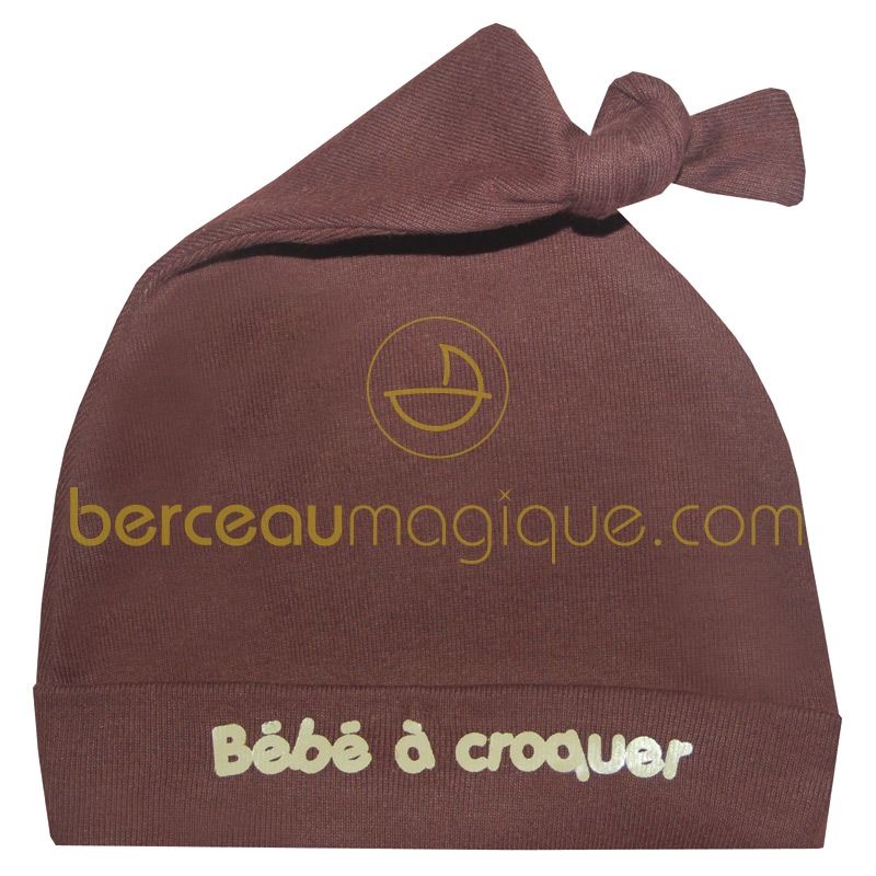 Bonnet naissance à croquer BB & Co