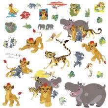 Stickers repositionnables Le Roi Lion (25 x 46 cm)  par Room Studio